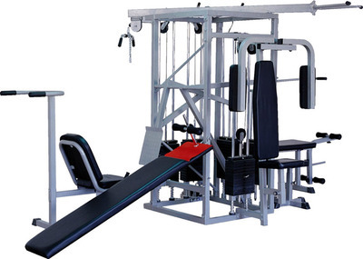 僑潤健身器材 綜合訓練器QR-1010，高效滿足十人站專業健身需求
